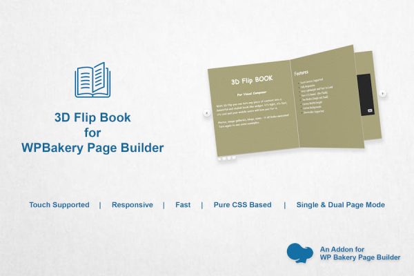 3D Flipbook for WPBakery Page Builder WordPress Eklentisi