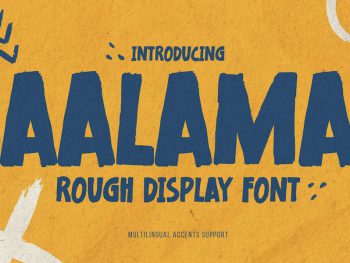 AALAMA - Rough Display Font Yazı Tipi