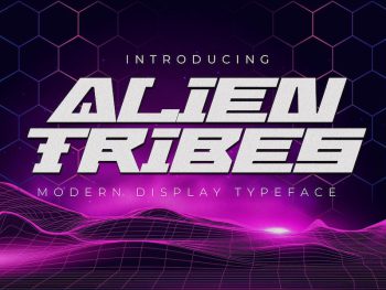 ALIEN TRIBES - Modern Display Typeface Yazı Tipi