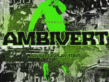 AMBIVERT - Rough Display Font Yazı Tipi