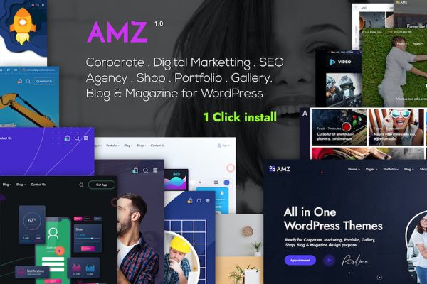 AMZ - All in One Creative WordPress Teması