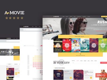 A.Movie — Cinema/Movie HTML LESS Template Yazı Tipi