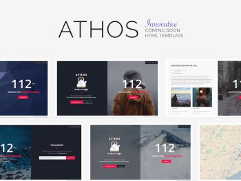 ATHOS - Innovative Coming Soon Template Yazı Tipi
