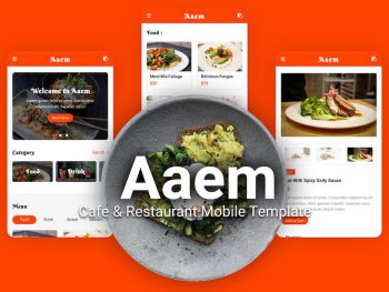 Aaem - Cafe & Restaurant Mobile Template Yazı Tipi