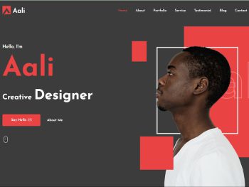 Aali - Personal Portfolio React NextJs Template Yazı Tipi