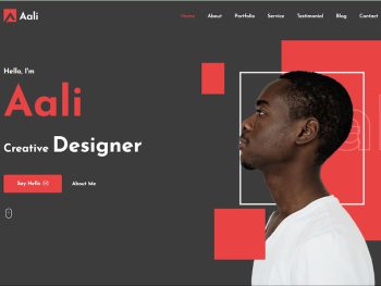 Aali - Personal Portfolio Vue Template Yazı Tipi