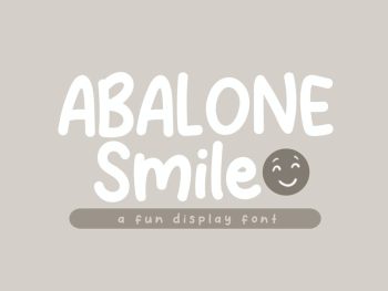 Abalone Smile Yazı Tipi