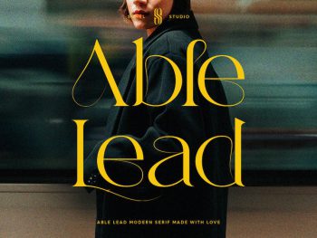 Able Lead - Elegant Modern Serif Yazı Tipi