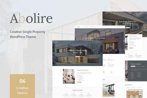 Abolire - Single Property WordPress Teması