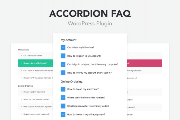 Accordion FAQ WordPress Plugin WordPress Eklentisi