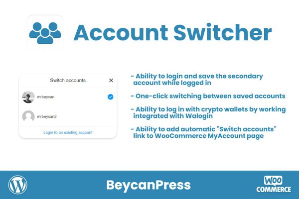 Account Switcher for WordPress-Multiple accounts WordPress Eklentisi