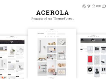 Acerola - Ultra Minimalist Agency WordPress Teması