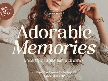 Adorable Memories - Nostalgic Font Yazı Tipi