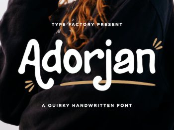 Adorjan - Quirky Handwritten Font Yazı Tipi