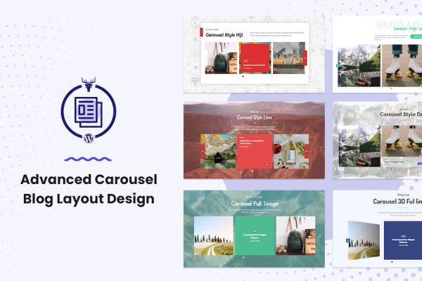 Advanced Carousel Blog Layout Design WordPress Eklentisi