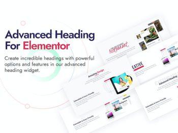 Advanced Heading and Animated Text for Elementor WordPress Eklentisi