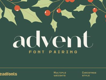 Advent Font Pairing / Christmas Font Yazı Tipi