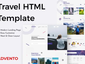 Advento - Travel One Page HTML Template Yazı Tipi