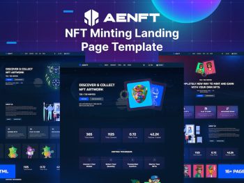 Aenft - NFT Minting or Collection Landing Page Yazı Tipi