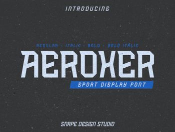 Aeroxer - Sport Font Yazı Tipi