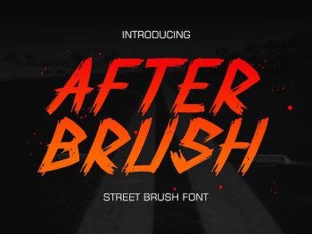 After Brush - Street Brush Font Yazı Tipi