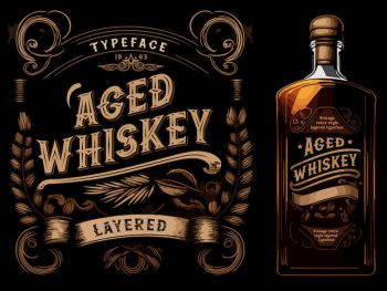 Aged whiskey font Yazı Tipi