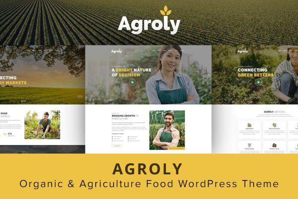 Agroly - Organic & Agriculture Food WordPress Teması