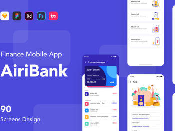 AiriBank - Finance Mobile App UI KIT Yazı Tipi