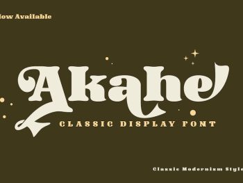 Akahe – Display Classic Font Yazı Tipi