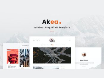 Akea - Minimal Blog HTML Template Yazı Tipi