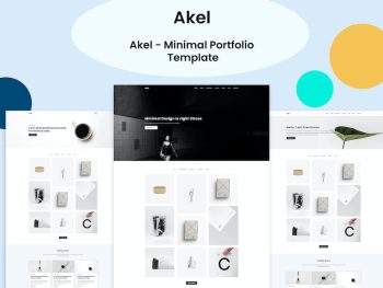 Akel - Minimal Portfolio Template Yazı Tipi