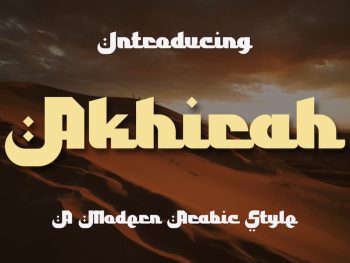 Akhirah - A Modern Arabic Font Yazı Tipi