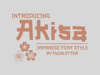 Akisa Faux Japanese Font Yazı Tipi