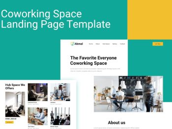 Akmal - Coworking Space Landing Page Template Yazı Tipi