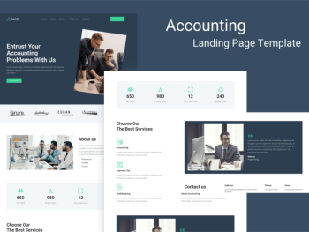 Akonta - Accounting Landing Page Template Yazı Tipi