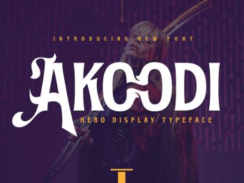Akoodi – Display Hero Font Yazı Tipi