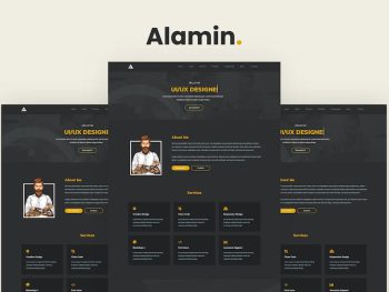 Alamin - One Page Portfolio Yazı Tipi