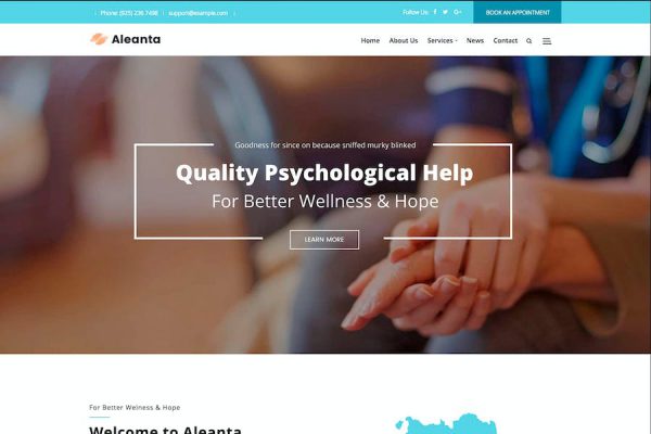 Aleanta - Psychology WordPress Teması