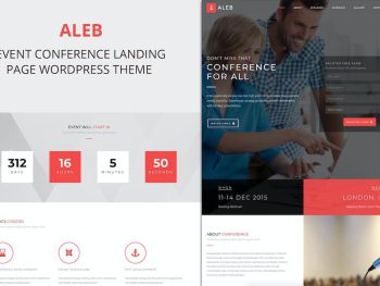 Aleb - Event Conference Onepage WordPress Teması