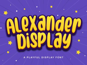 Alexander Display - Playful Display Font Yazı Tipi