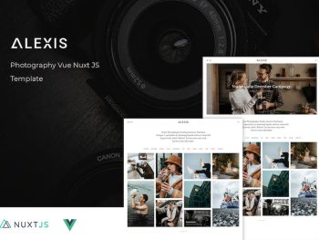 Alexis - Photography Vue Nuxt JS Template Yazı Tipi