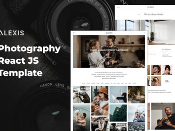 Alexis – Photography React JS Template Yazı Tipi