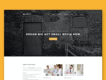 Alinti - Minimal HTML Portfolio Yazı Tipi