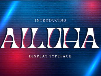 Alloha | Display Typeface Font Yazı Tipi