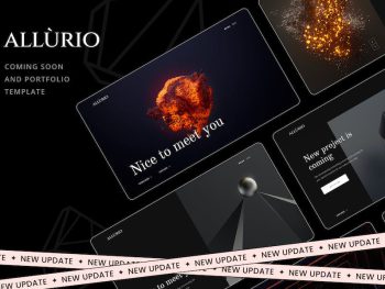 Allurio - Coming Soon and Portfolio Template Yazı Tipi