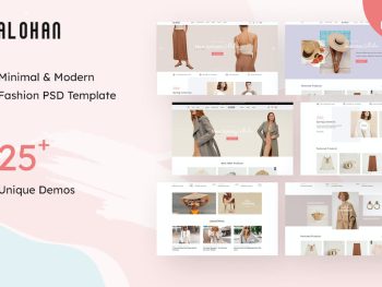 Alohan | Minimalist Fashion PSD Template Yazı Tipi