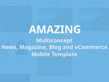 Amazing - Mobile Template Yazı Tipi