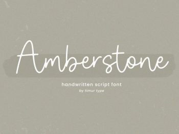 Amberstone -HandwrittenFont Yazı Tipi