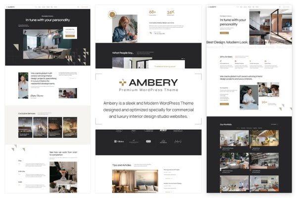 Ambery - Interior Design WordPress Teması