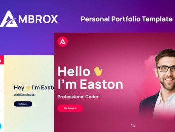 Ambrox - Personal Portfolio Template Yazı Tipi
